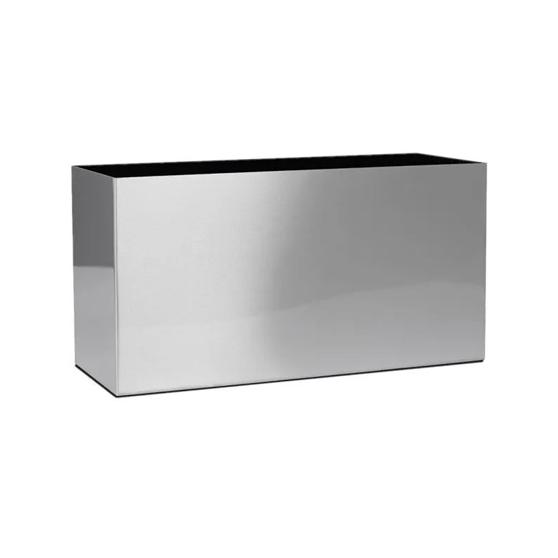 Alure Trend Plant Pot 50cm Height 33cm Dia Aluminium brushed lacquered