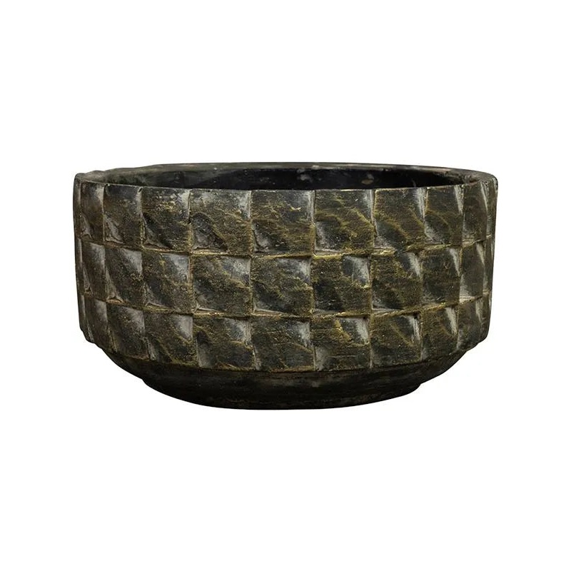 Jim Plant Pot 10cm Height 18cm Dia Bowl Earth