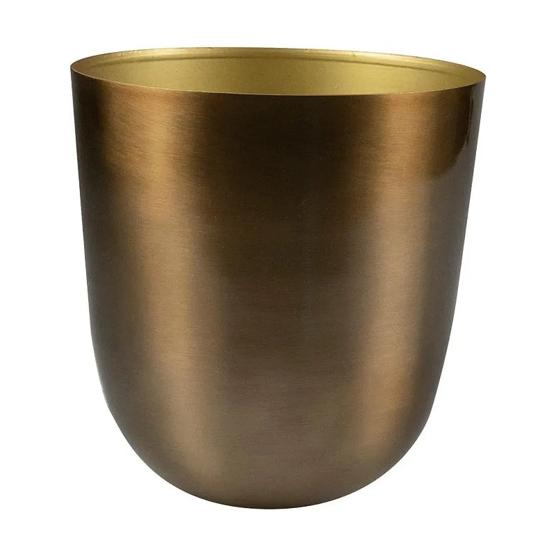 Mayk Plant Pot 19cm Height 17.5cm Dia Pot Gold