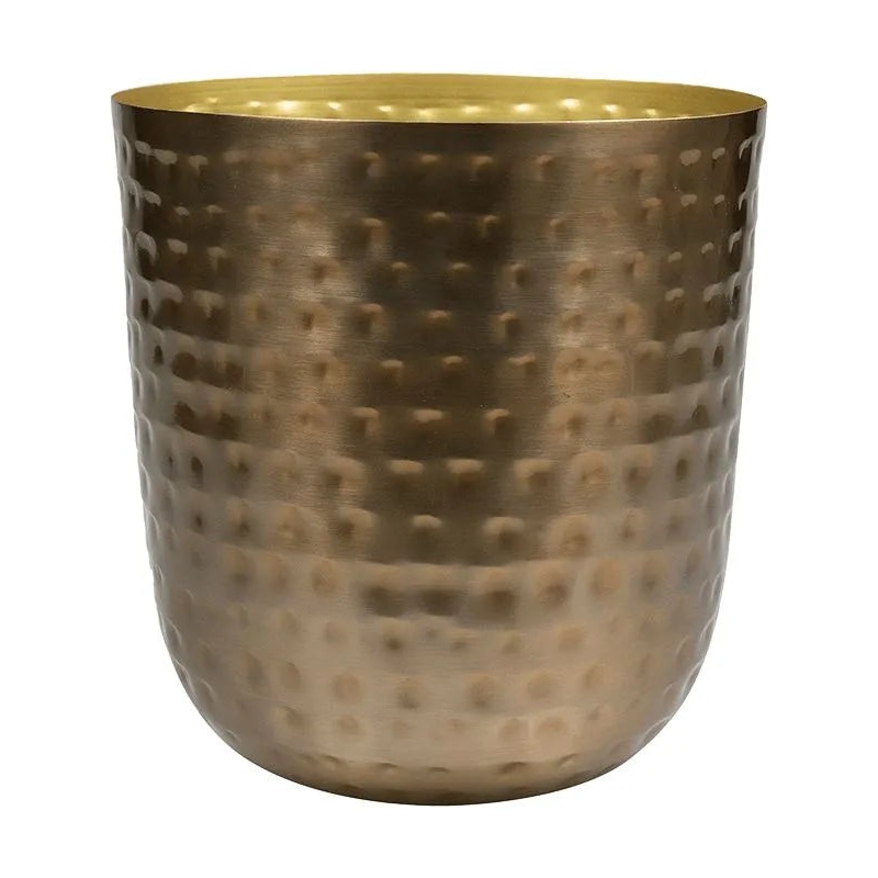 Mayren Plant Pot 19cm Height 17.5cm Dia Pot Gold