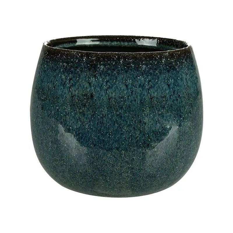 Odile Plant Pot 13cm Height 12cm Dia Pot Petrol