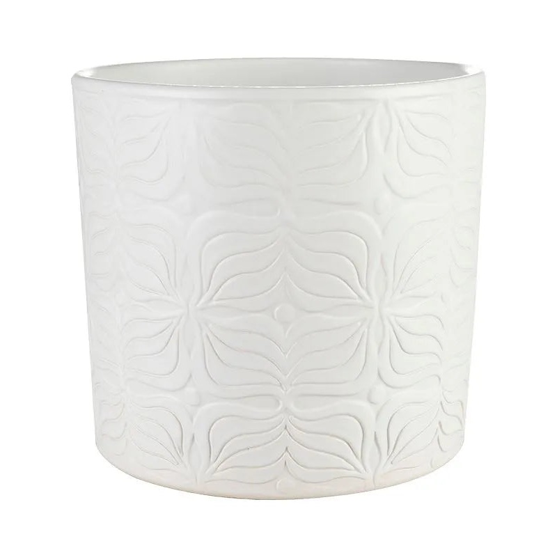 Sil Plant Pot 15cm Height 15cm Dia Pot Matt White