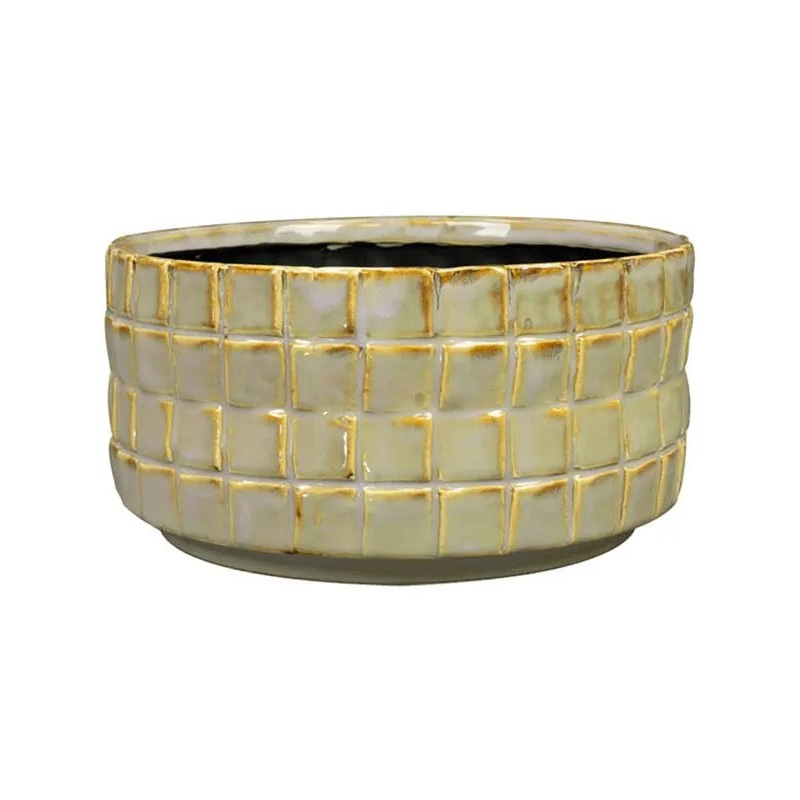 Stian Plant Pot 10cm Height 18cm Dia Bowl Soft Jade