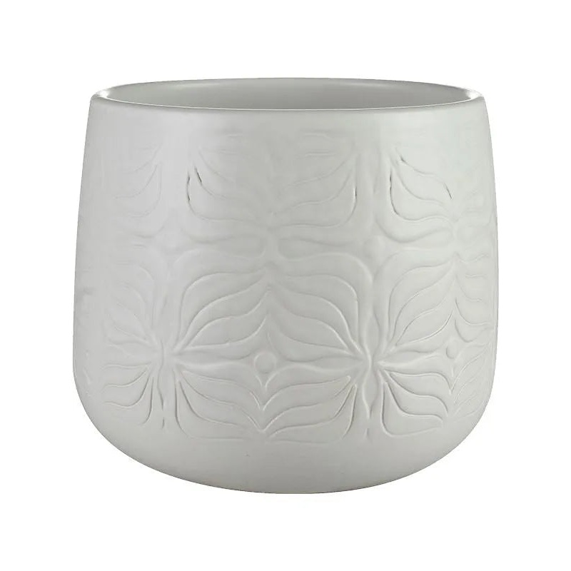 Sytse Plant Pot 13cm Height 12cm Dia Pot Matt White