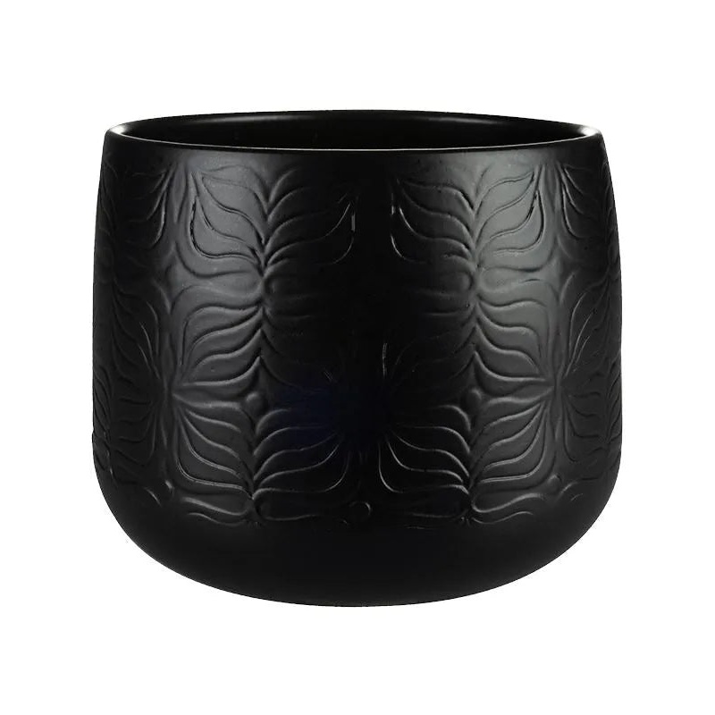 Sytse Plant Pot 15cm Height 15cm Dia Pot Matt Black