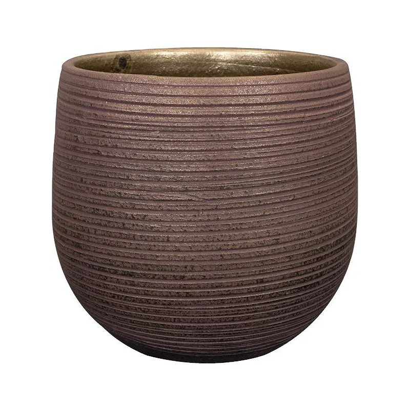 Lydia Plant Pot 20cm Height 19cm Dia Pot Shiny Purple