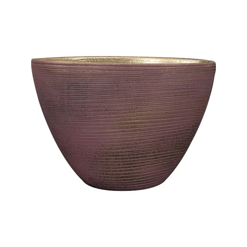 Lydia Plant Pot 25cm Height 14cm Dia Planter Shiny Purple