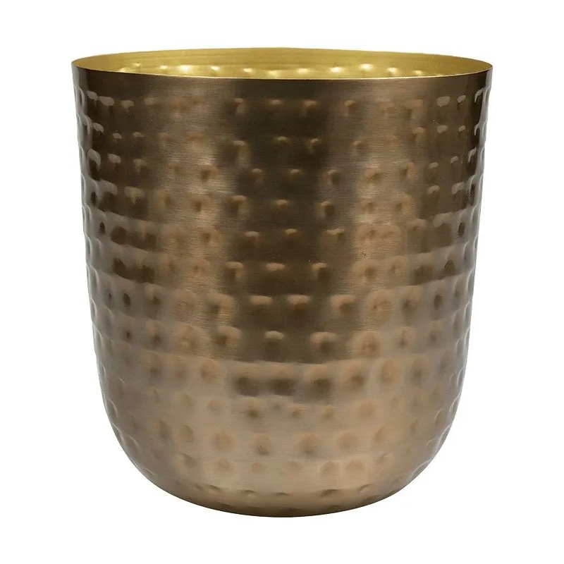 Mayren Plant Pot 23cm Height 22.5cm Dia Pot Gold