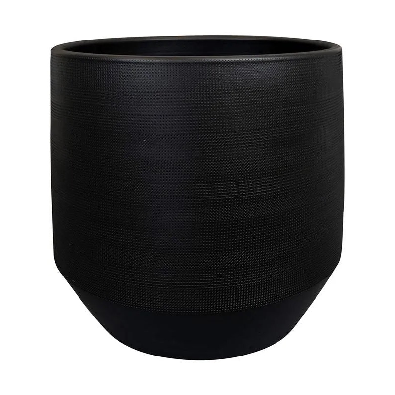 Norell Plant Pot 38cm Height 39cm Dia Pot Black