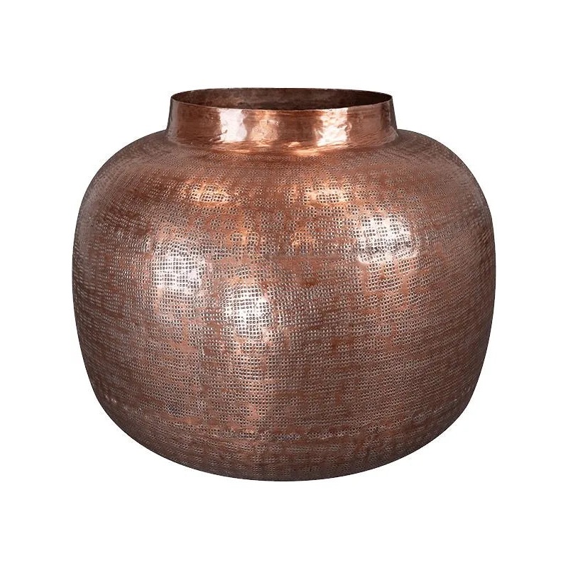 Nynke Plant Pot 28cm Height 17cm Dia Pot Tall Rose Gold