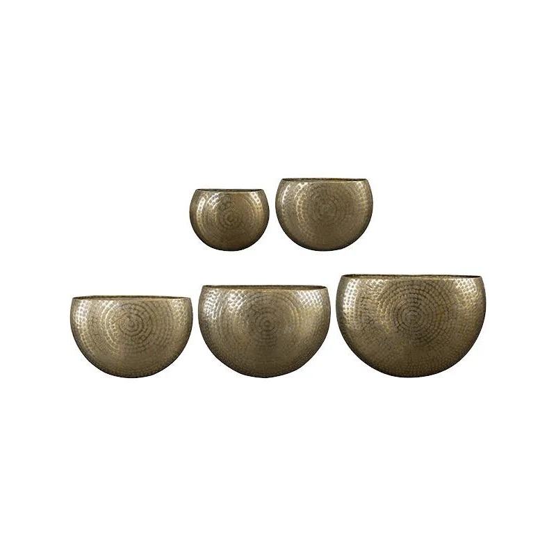Nynke Plant Pot 37cm Height cm Dia Planter Gold (set of 5)