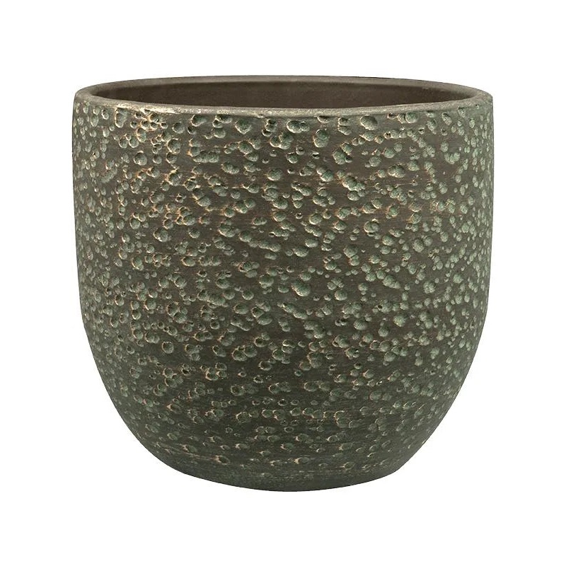 Rinca Plant Pot 23cm Height 22cm Dia Pot Shiny Green