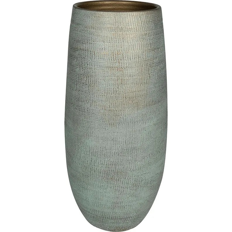 Ryan Plant Pot 68cm Height 28cm Dia Pot High Shiny Blue