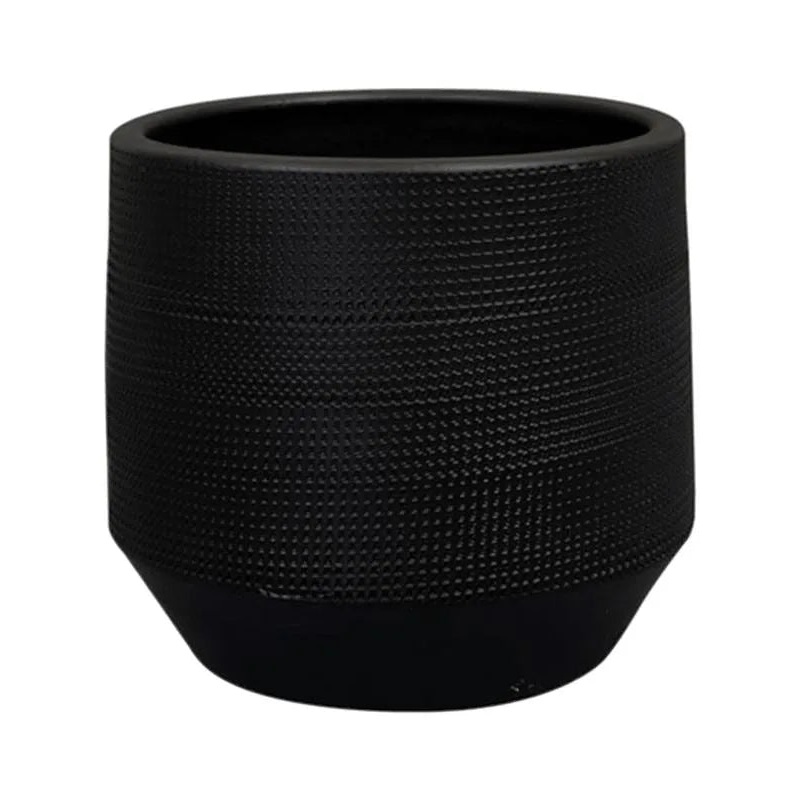Norell Plant Pot 13cm Height 12cm Dia Pot Black