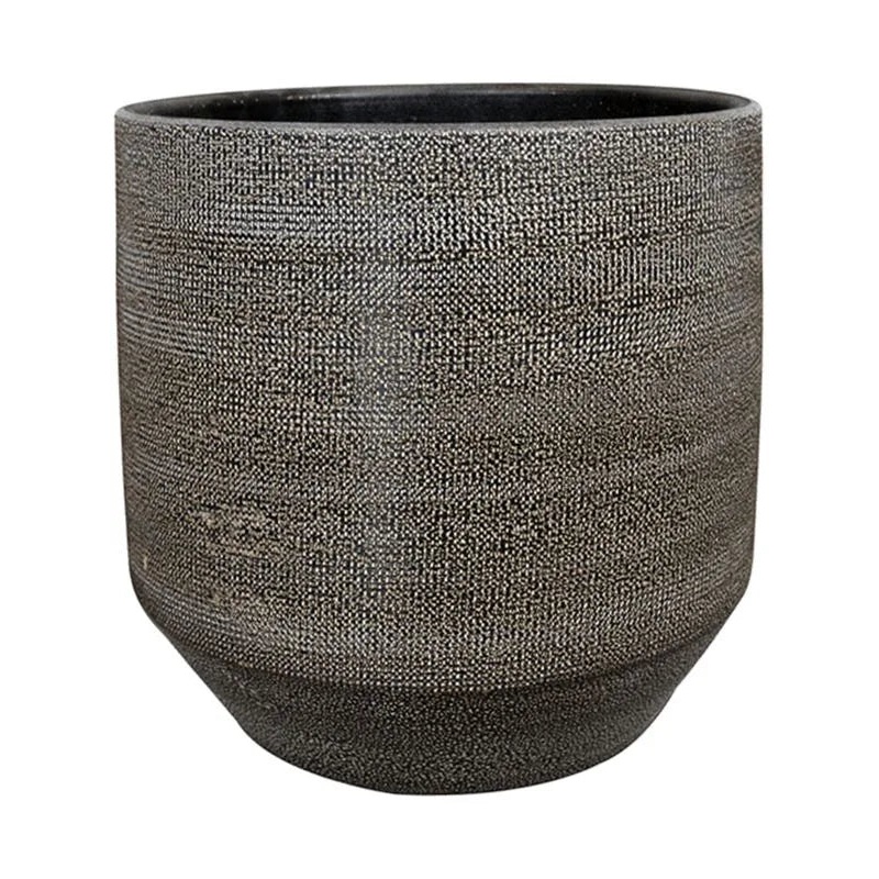 Norell Plant Pot 24cm Height 22cm Dia Pot Latte Brown