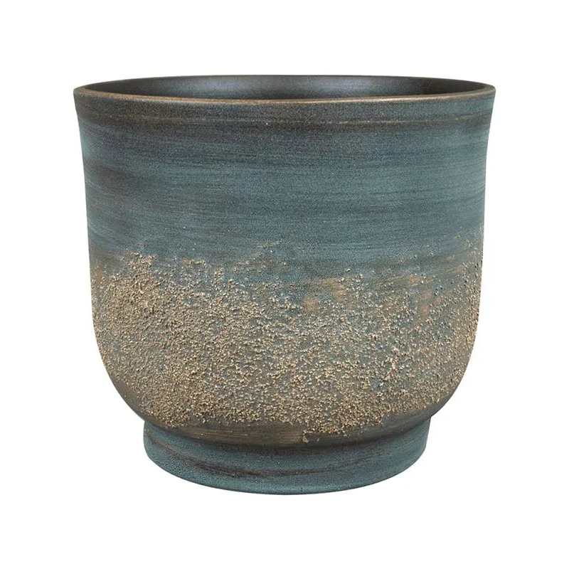 Aico Plant Pot 20cm Height 20cm Dia Pot Shiny Blue