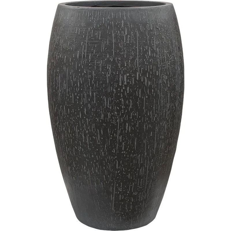 Baq Raindrop Plant Pot 60cm Height 26cm Dia Emperor Anthracite