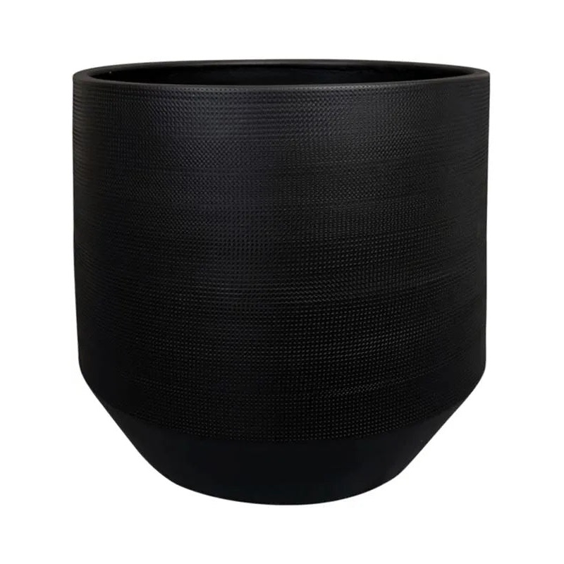 Norell Plant Pot 24cm Height 22cm Dia Pot Black