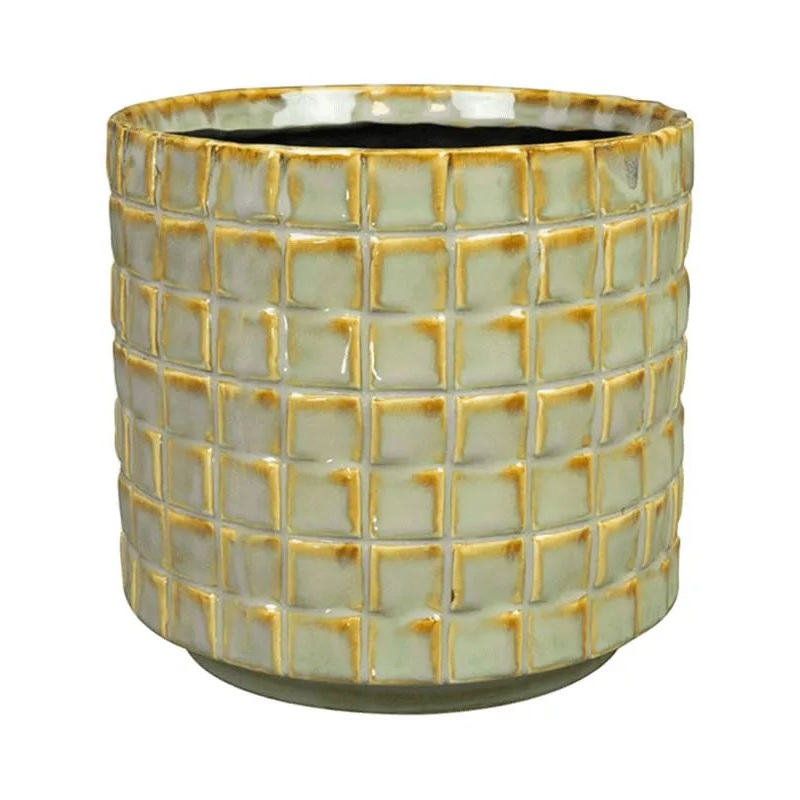 Stian Plant Pot 15cm Height 14cm Dia Pot Soft Jade