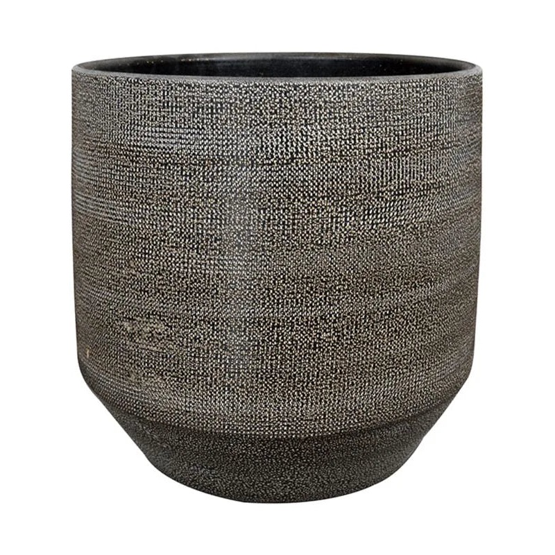 Norell Plant Pot 28cm Height 26cm Dia Pot Latte Brown