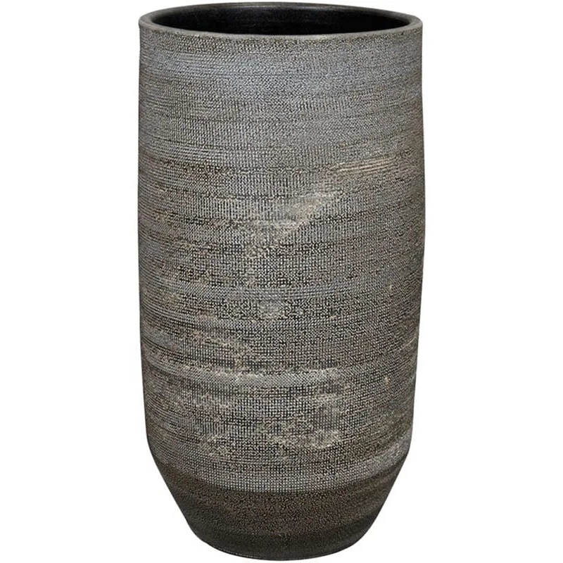 Norell Plant Pot 50cm Height 24cm Dia Pot Tall Latte Brown
