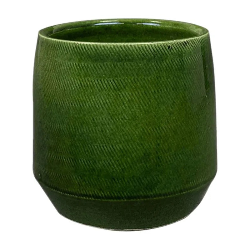 Remi Plant Pot 15cm Height 11cm Dia Pot Green
