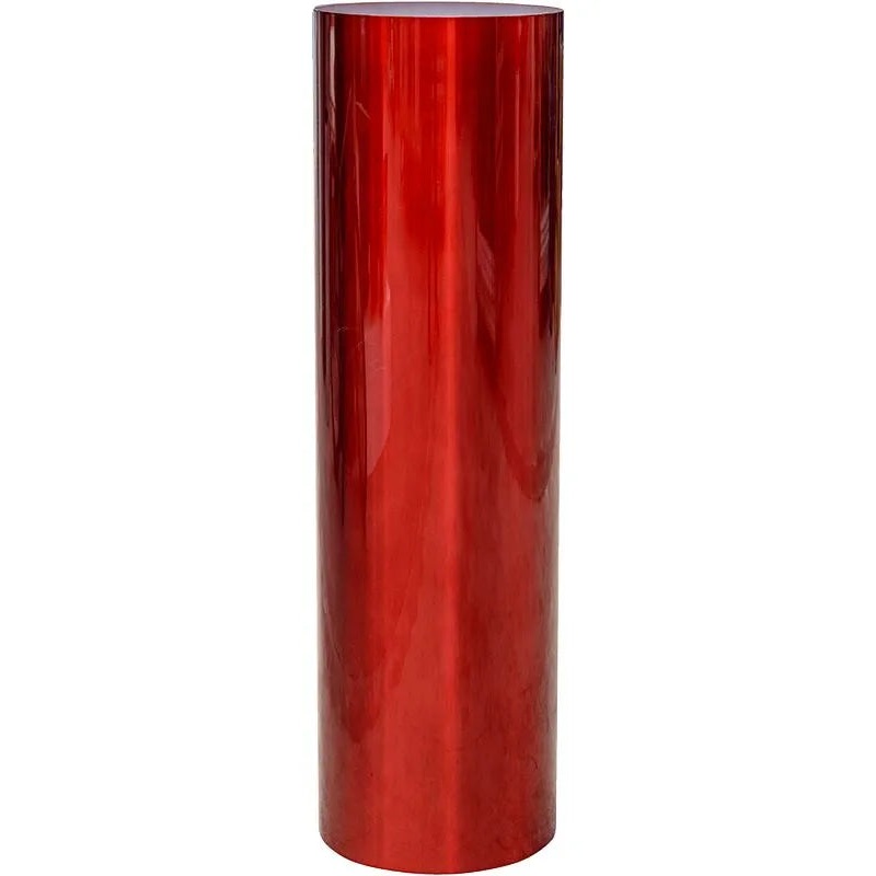 Superline Pilaro Plant Pot 105cm Height 29cm Dia On ring transparent red