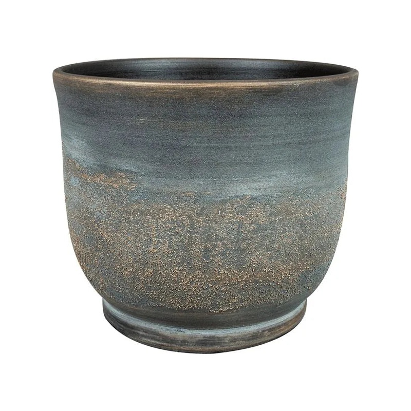 Aico Plant Pot 25cm Height 25.5cm Dia Pot Shiny Blue