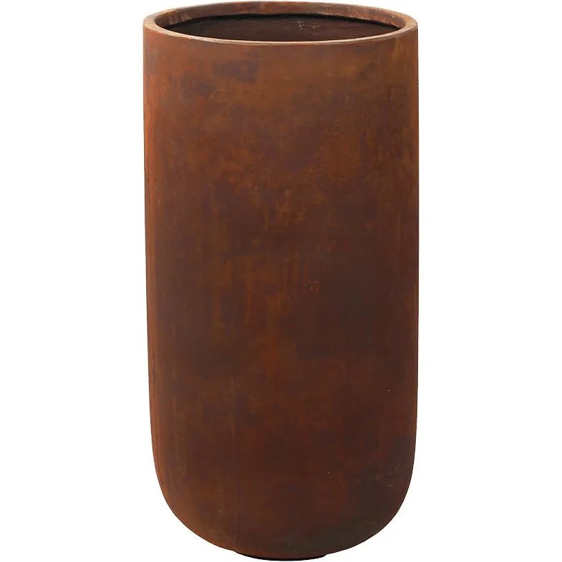 Static (GRC) Plant Pot 75cm Height 33cm Dia Partner rusty