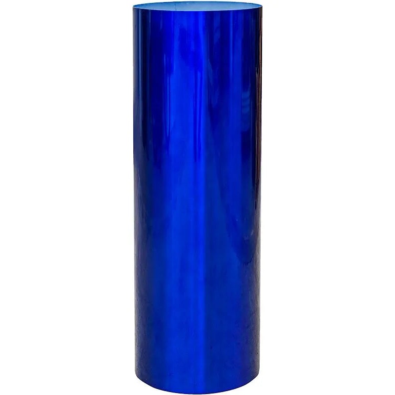 Superline Pilaro Plant Pot 90cm Height 29cm Dia On ring transparent blue