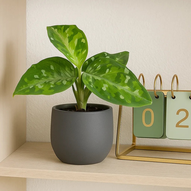 Aglaonema Pictum Tricolour Camouflage Chinese Evergreen House Plant 6cm Pot