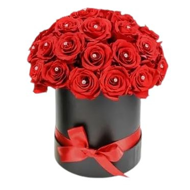 Luxury Roses Box with Diamond