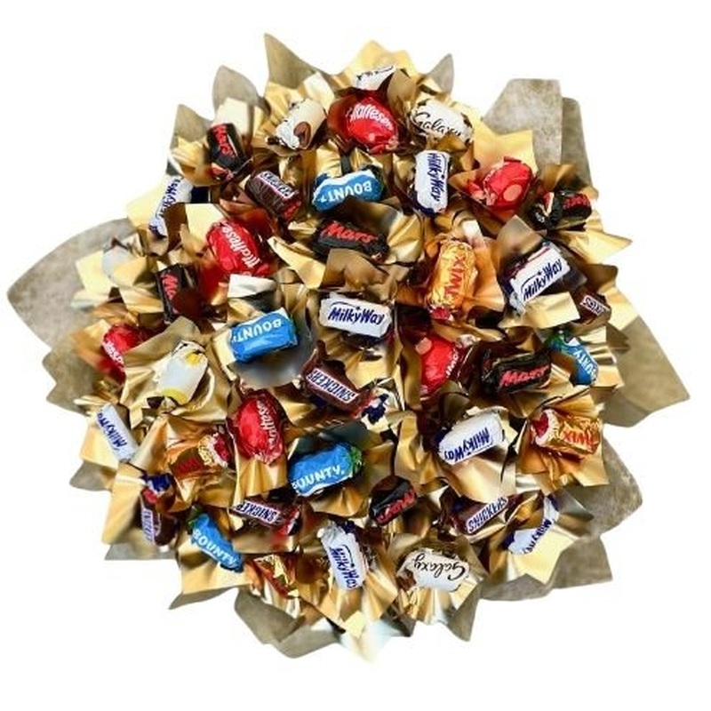 A Beautiful Candy Chocolate Bouquet