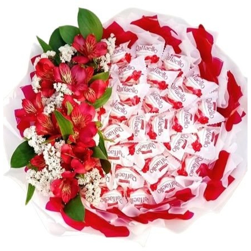 A Bouquet of Chocolate with Alstroemeria