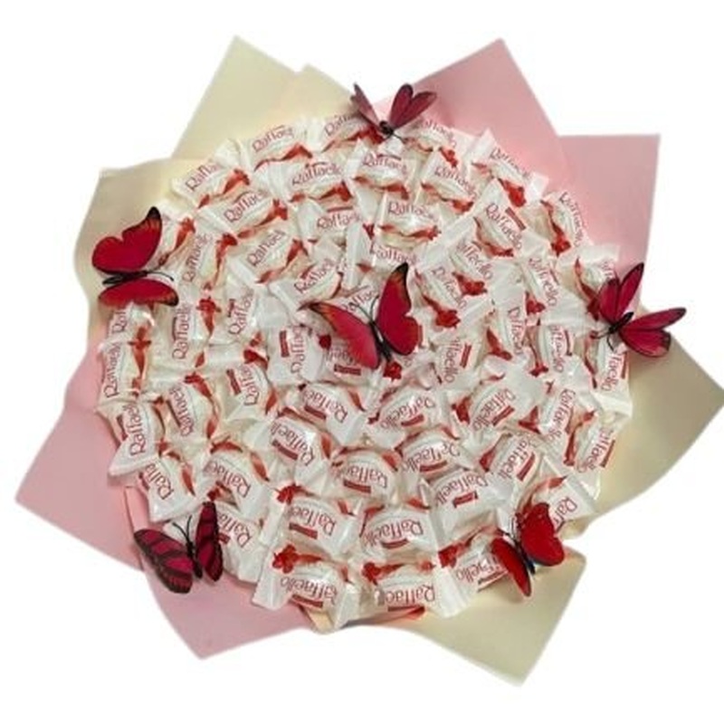 Elegant Chocolate Treat Bouquet with Butterfly Charm