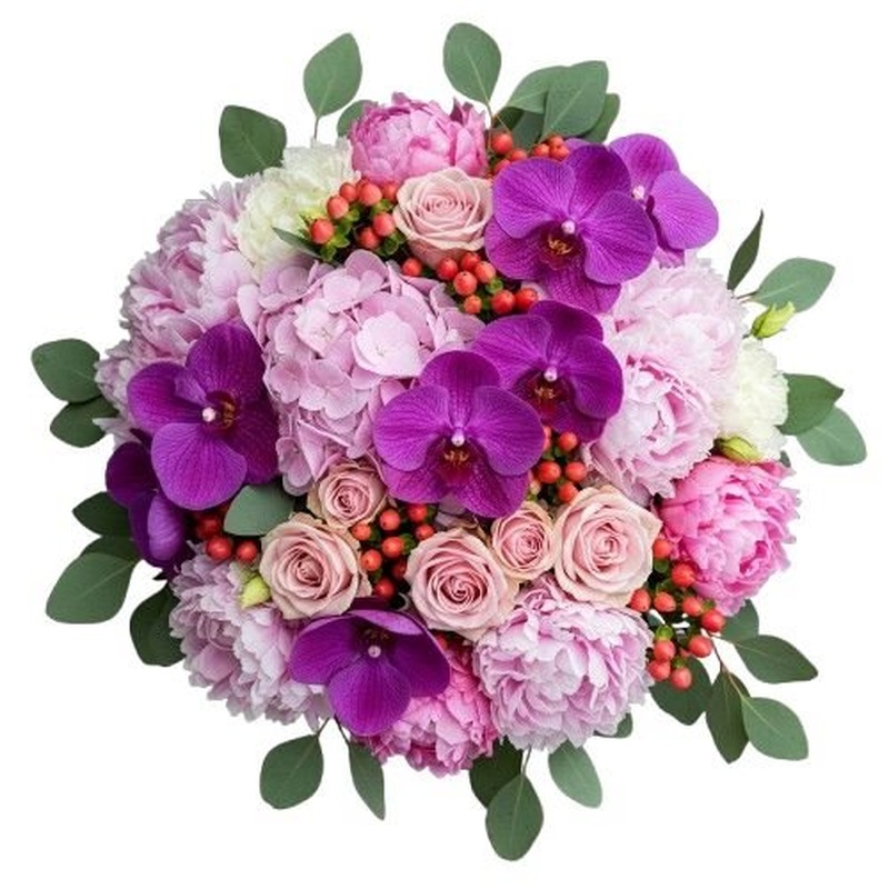Whispers of Orchid Romance Bouquet