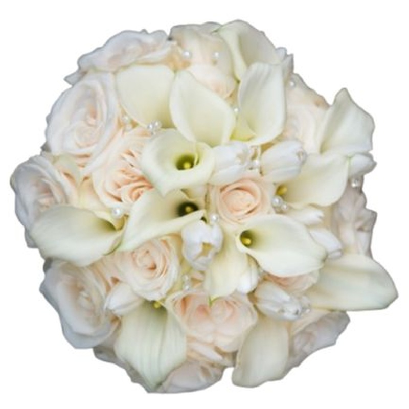 White and Ivory Pearls Fabulous Bouquet