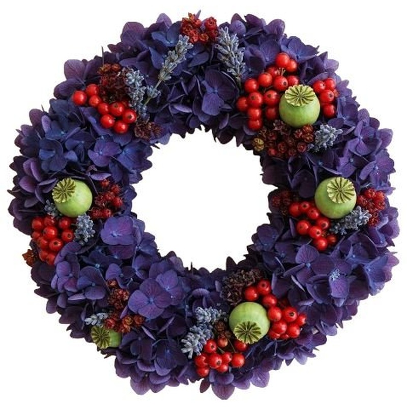 Rustic Elegance in Bloom Door Wreath