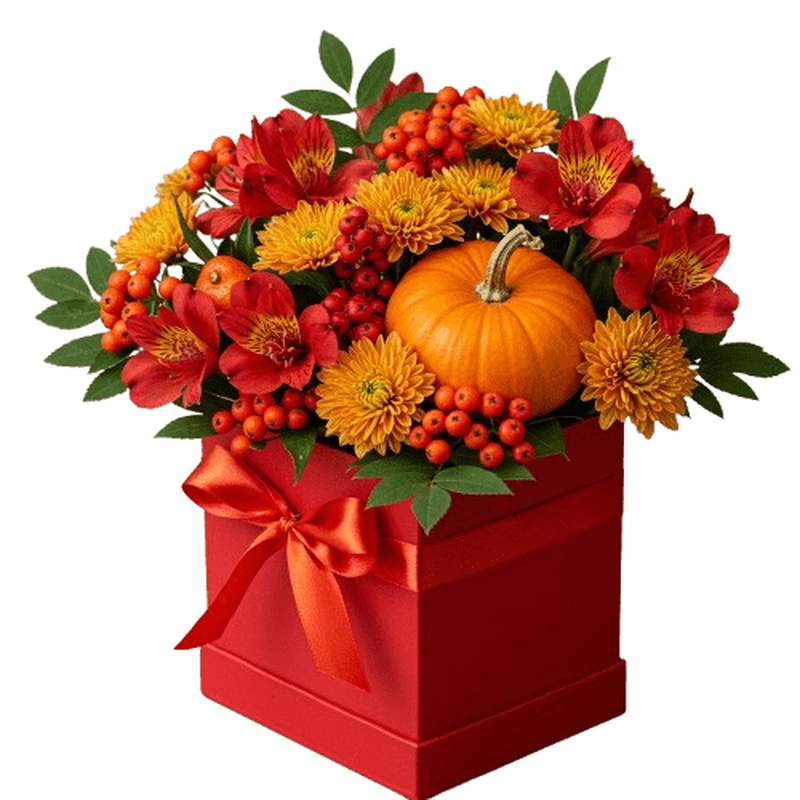 Chrysanthemum and Alstroemeria Charming Box