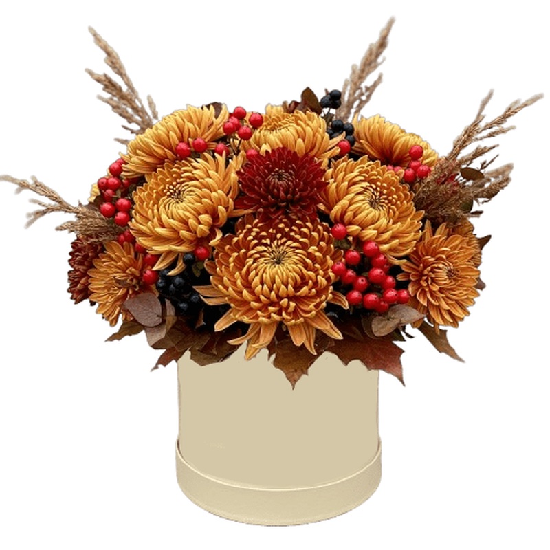 Cosy and Stylish Chrysanthemum Autumn Box