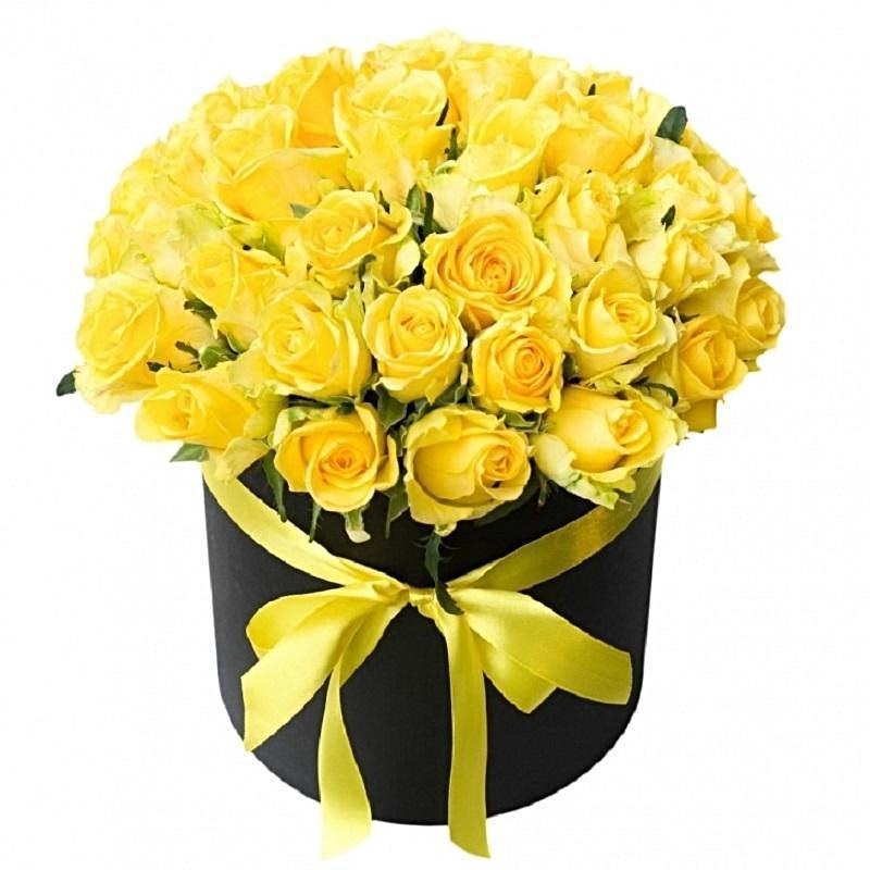 Bright Yellow Roses Box