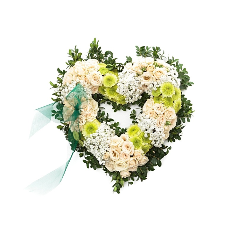 Ivory Spray Roses Open Heart