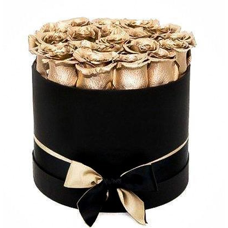 Luxury Gold Roses Box