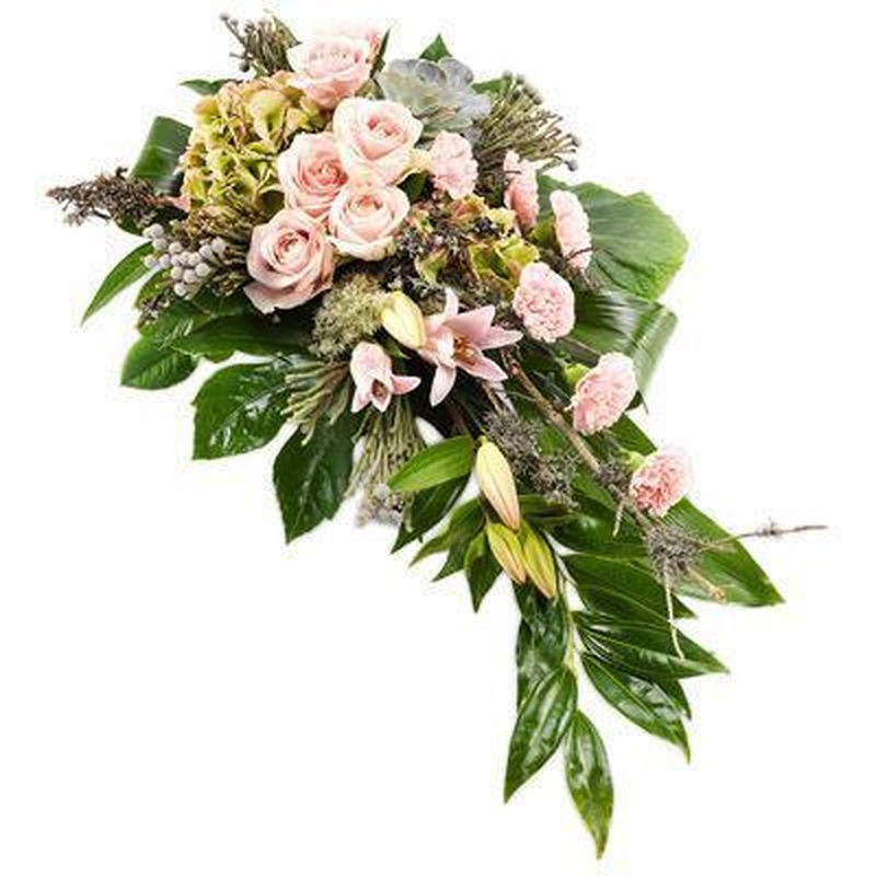 Pink Longing Funeral Spray