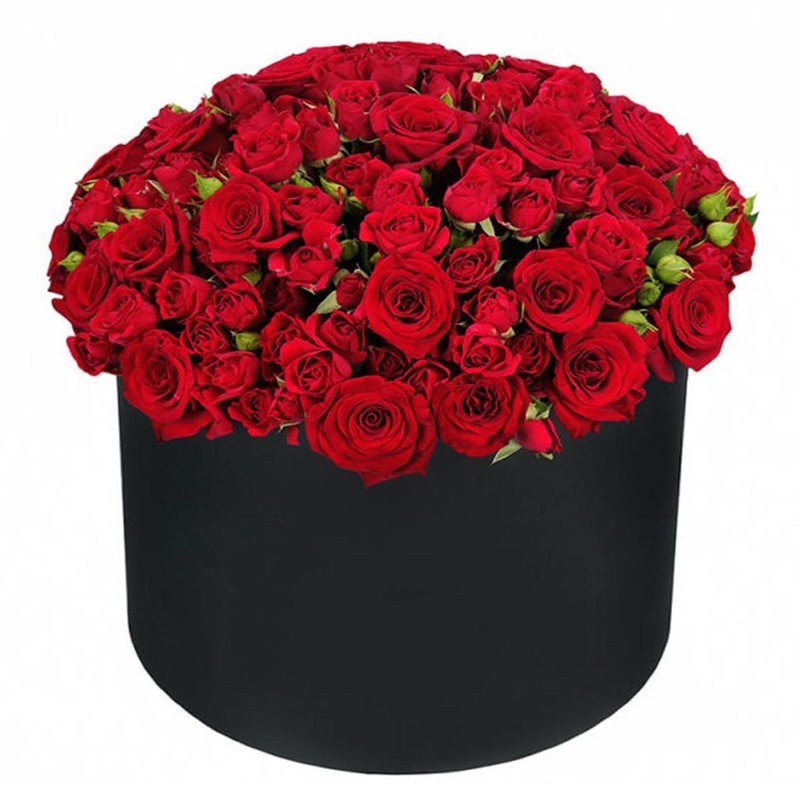 Red Spray Roses Box