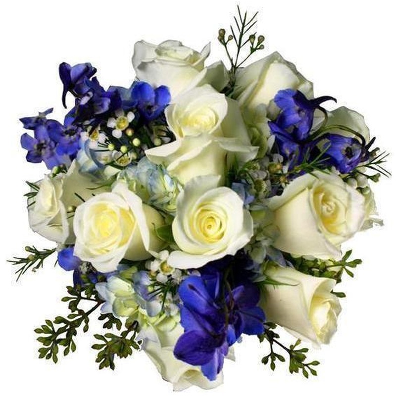 White Roses with Hydrangea Bouquet