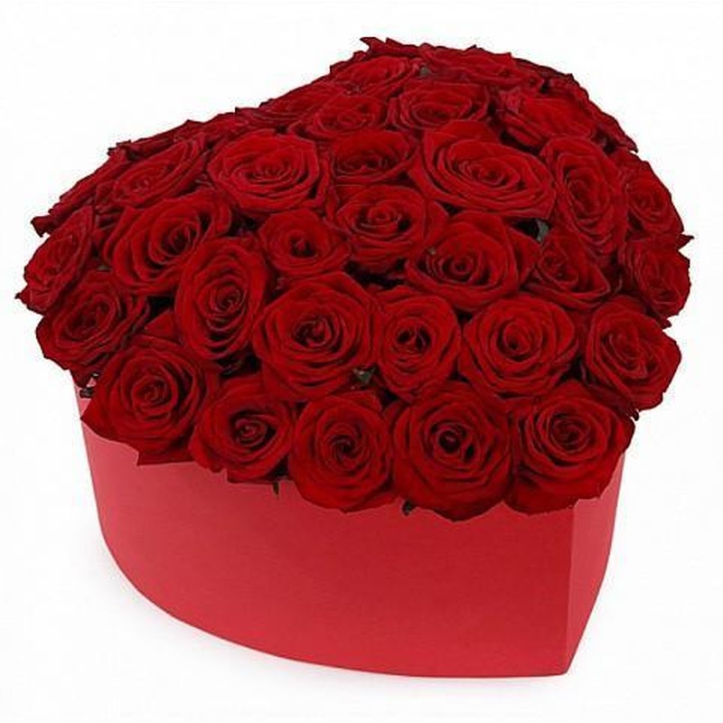With Love Red Roses Box