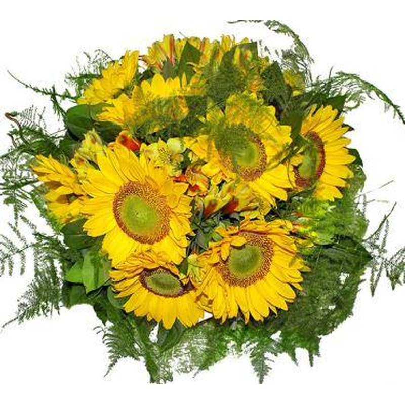 Yellow in Green Bouquet