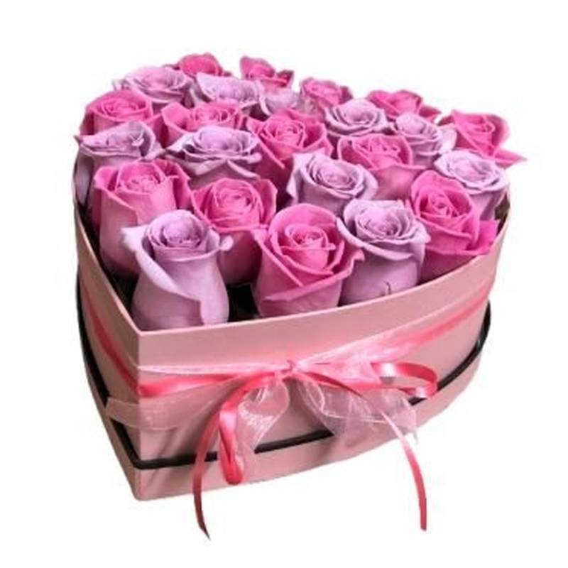 Lavender and Pink Roses Box