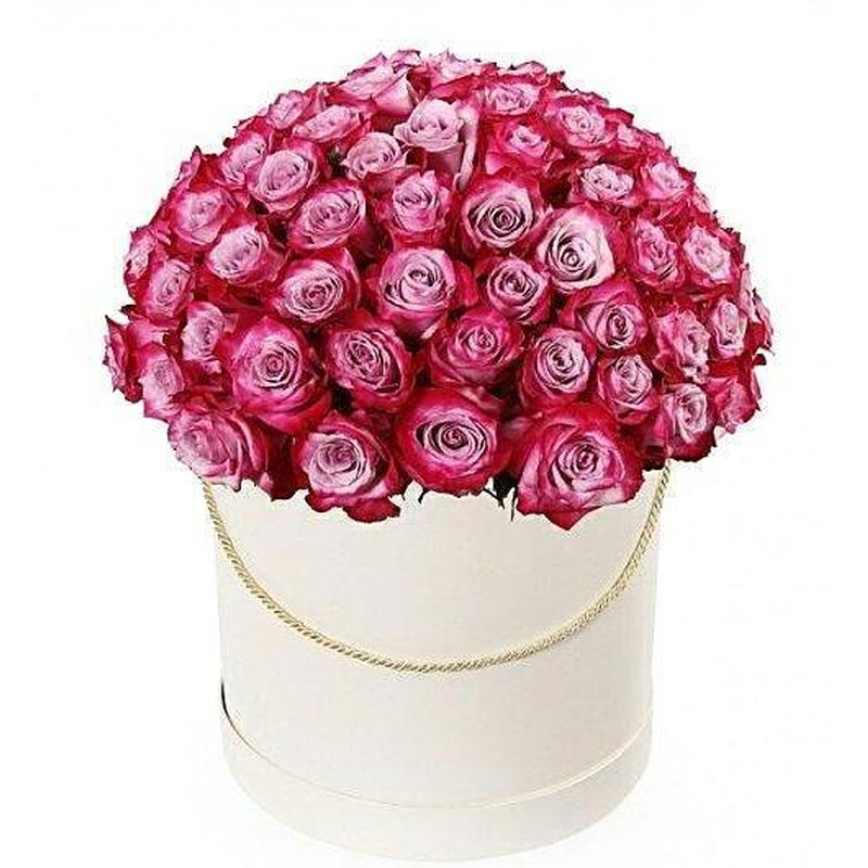Deep Cherry Roses Box